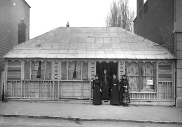 The original premises of the Nelson Institute, near the top of Trafalgar Street.